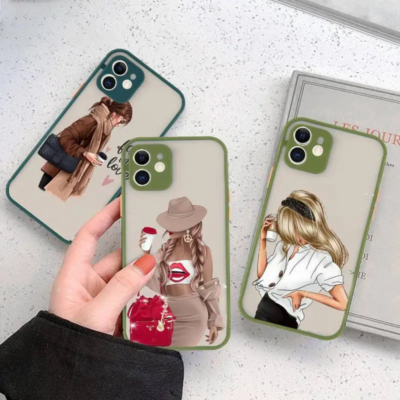coffee giri fashion women Phone Case matte transparent For iphone 11 12 13 6 s 7 8 plus mini x xs xr pro max cover
coffee giri fashion women Phone Case matte transparent For iphone 11 12 13 6 s 7 8 plus mini x xs xr pro max cover