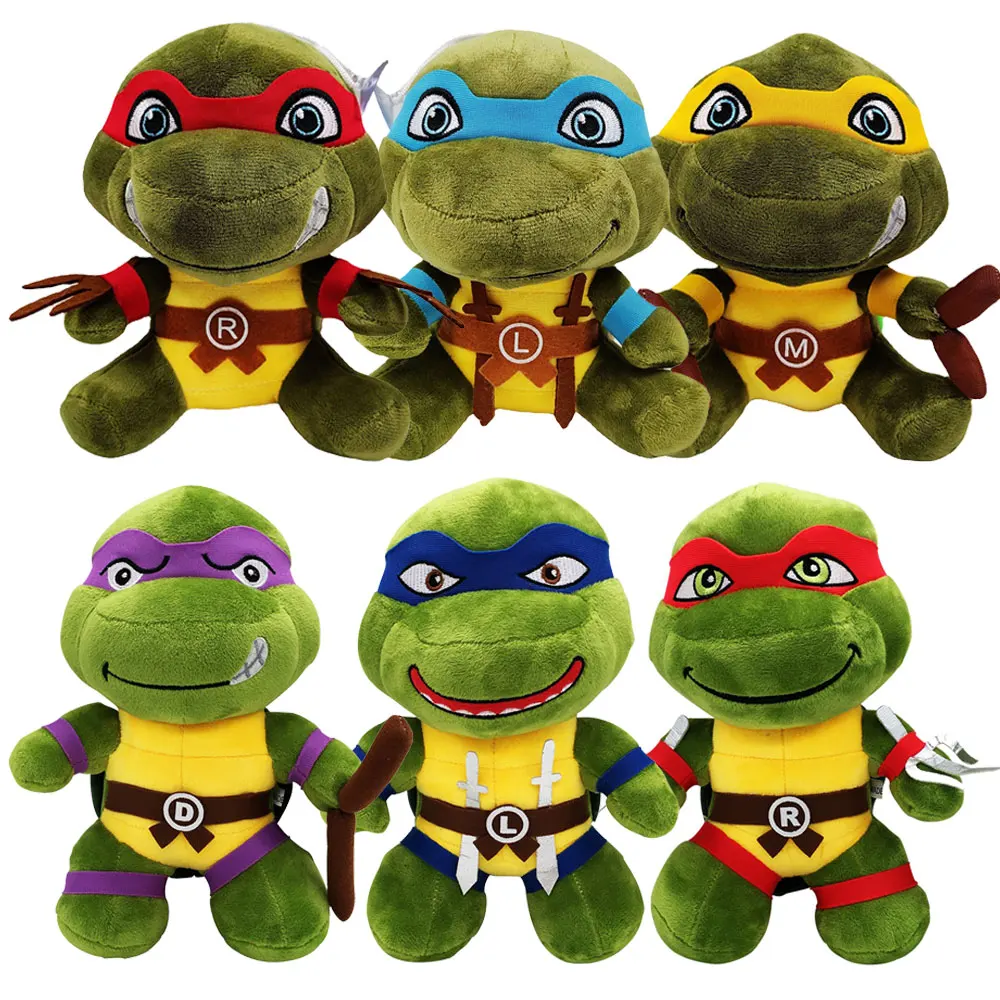 

Cartoon Teenage Mutant Ninja Turtles 20-25cm Plush Toys Stuffed Plump Pillow Anime Cute Doll for Kids and Friends Birthday Gifts