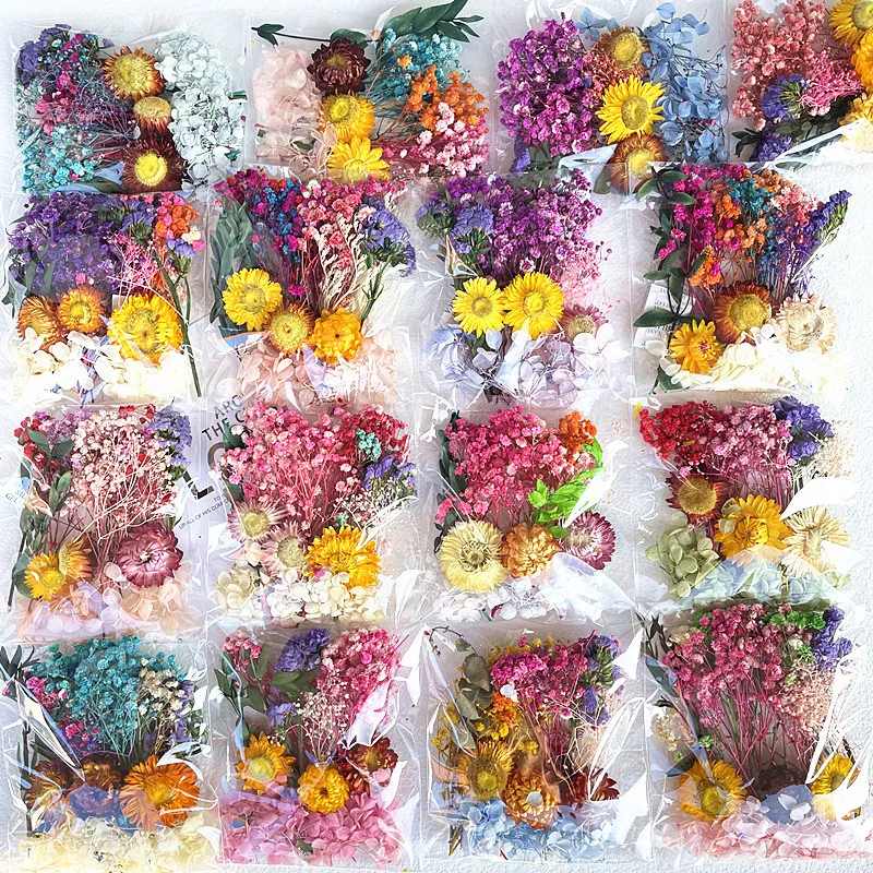 

Natural Dried Flowers DIY Aromatherapy Candle Making Epoxy Resin Casting Mold Fillings Jewelry Fan Home Crafts WeddingDecoration