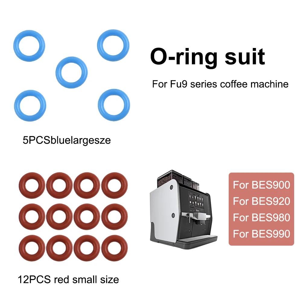 17pcs Boiler O-Ring Set For BES920 BES900 BES980 Coffee Machine Flexible Connection Pipe Steam Probe Replacement Parts
17pcs Boiler O-Ring Set For BES920 BES900 BES980 Coffee Machine Flexible Connection Pipe Steam Probe Replacement Parts