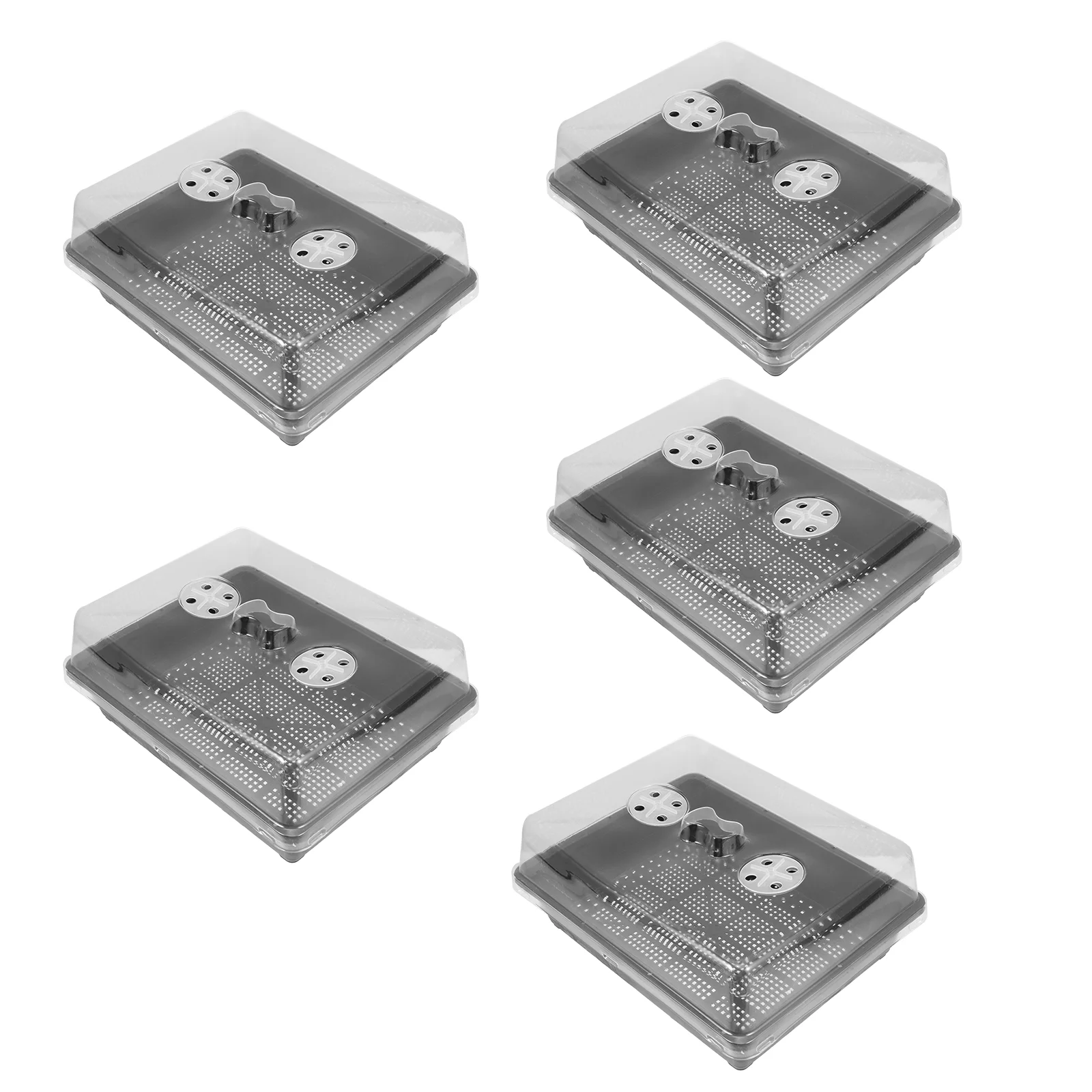 5 Sets Plant Growing Plastic Boxes Germination Starter Tray for Greenhouse
5 Sets Plant Growing Plastic Boxes Germination Starter Tray for Greenhouse