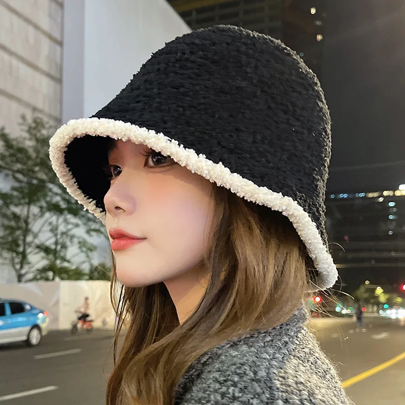 COKK Bucket Hat Women Winter Cashmere Thick Fisherman Cap Ear Protection Fashion Outdoor Keep Warm Fishing Hat Female Korean New
COKK Bucket Hat Women Winter Cashmere Thick Fisherman Cap Ear Protection Fashion Outdoor Keep Warm Fishing Hat Female Korean New