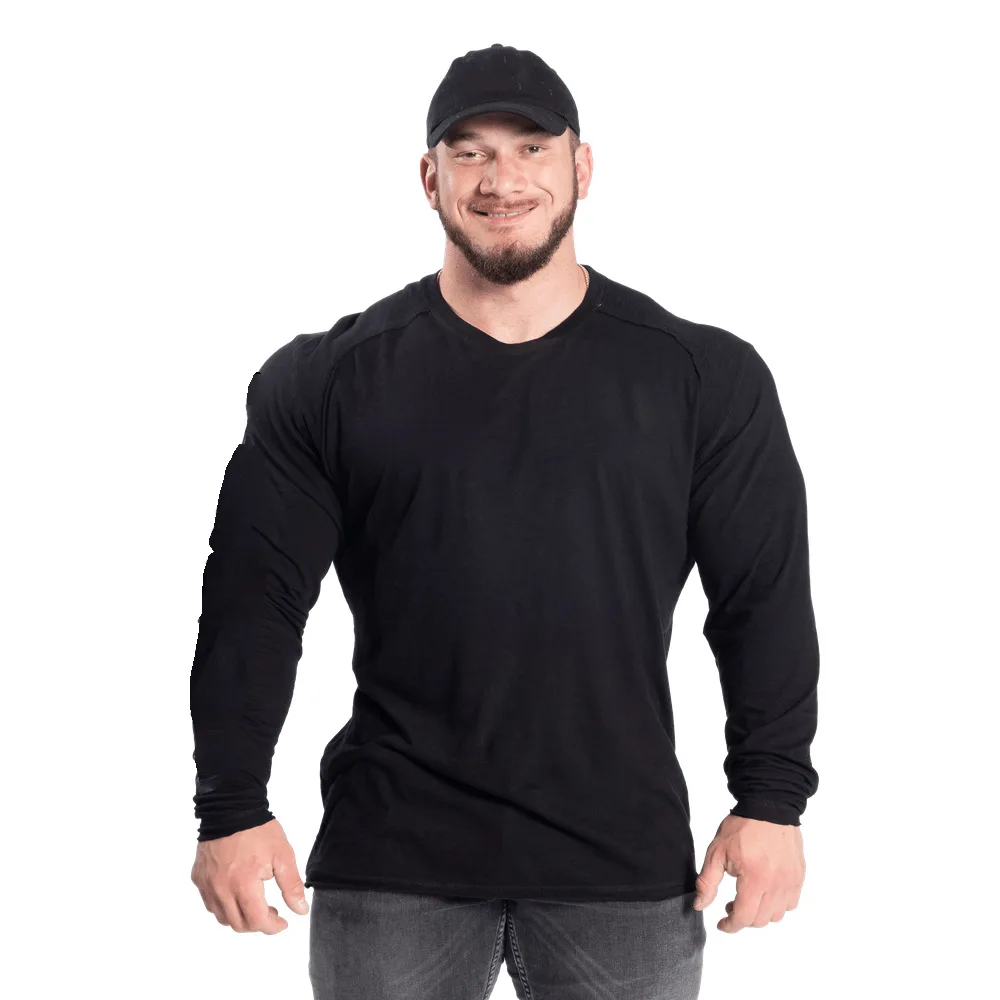 Autumn Casual Long sleeve T-shirt Men Gym Fitness Bodybuilding Workout Slim t shirt Male Solid Tee Tops Sport Training Clothing
Autumn Casual Long sleeve T-shirt Men Gym Fitness Bodybuilding Workout Slim t shirt Male Solid Tee Tops Sport Training Clothing