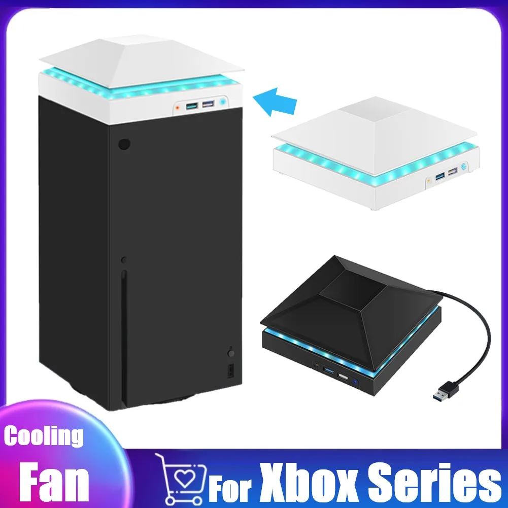 For Xbox Series X Game Console Cooling Fan Console Cooler Heat Dissipation Fan Cooling System with Colorful Breathing Light
For Xbox Series X Game Console Cooling Fan Console Cooler Heat Dissipation Fan Cooling System with Colorful Breathing Light