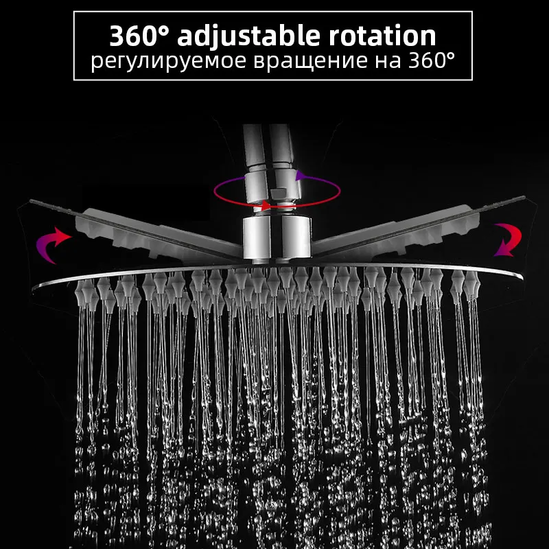 Вращающаяся на 360 градусов душевая лейка для ванной комнаты насадка для душа высокого давления
Вращающаяся на 360 градусов душевая лейка для ванной комнаты насадка для душа высокого давления