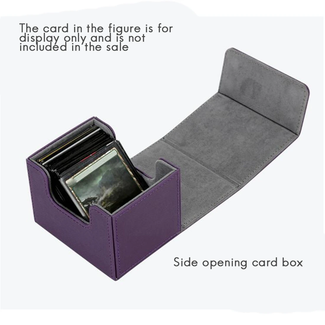 

Карточная коробка с боковой загрузкой, карточная коробка, панель для Mtg Yugioh, держатель для карт 100 +, черный
