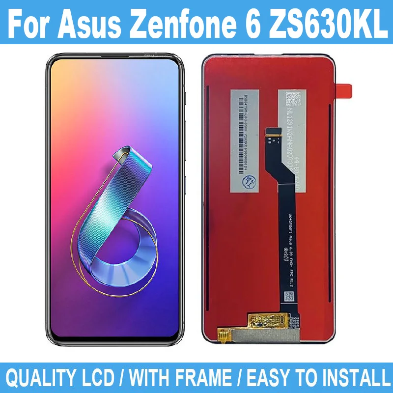 Новый ЖК-дисплей 6,4 дюйма для Asus Zenfone 6 ZS630KL, дисплей с сенсорным дигитайзером и рамкой Для Zenfone 6 ZS630KL, запасные части для ремонта экрана
Новый ЖК-дисплей 6,4 дюйма для Asus Zenfone 6 ZS630KL, дисплей с сенсорным дигитайзером и рамкой Для Zenfone 6 ZS630KL, запасные части для ремонта экрана
