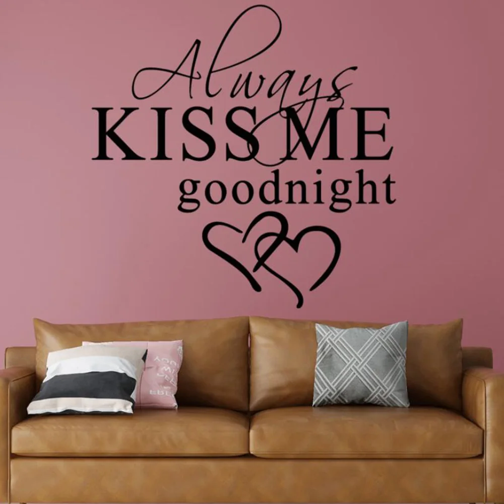 Alphabet Wall Stickers Art Decor Always Kiss Me Goodnight Wall Stickers Bedroom Removable Decals DIY Bedroom Quotes Decals
Alphabet Wall Stickers Art Decor Always Kiss Me Goodnight Wall Stickers Bedroom Removable Decals DIY Bedroom Quotes Decals