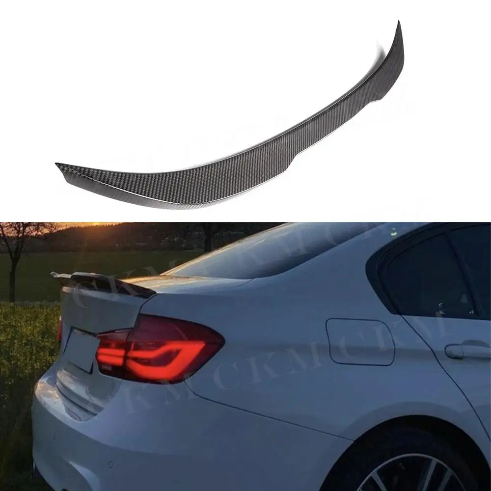 Rear Deck Spoiler For F30 F80 M3 Car Carbon fiber Rear Trunk Spoiler Wing Boot Lip for BMW 3 Series Sedan 2012-2018 
Rear Deck Spoiler For F30 F80 M3 Car Carbon fiber Rear Trunk Spoiler Wing Boot Lip for BMW 3 Series Sedan 2012-2018