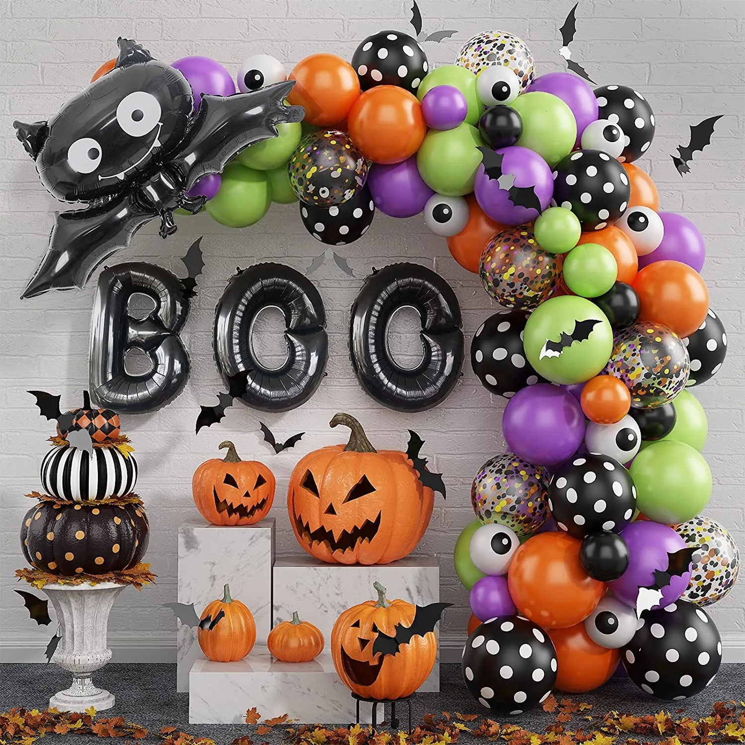 Halloween Theme Party Decoration Banner Aluminum Film Balloons Set Ghost Festival Latex Balloon Set Happy Helloween Party Ballon
Halloween Theme Party Decoration Banner Aluminum Film Balloons Set Ghost Festival Latex Balloon Set Happy Helloween Party Ballon