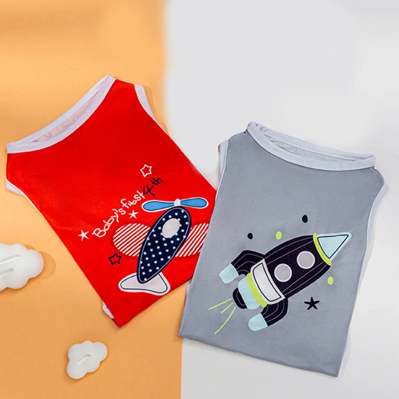 Cartoon airplane rocket Print Pet Dog Vest Casual summer Dog T-Shirts Cute Dog Clothes for Small Dogs Chihuahua Yorkie Pug Vest
Cartoon airplane rocket Print Pet Dog Vest Casual summer Dog T-Shirts Cute Dog Clothes for Small Dogs Chihuahua Yorkie Pug Vest