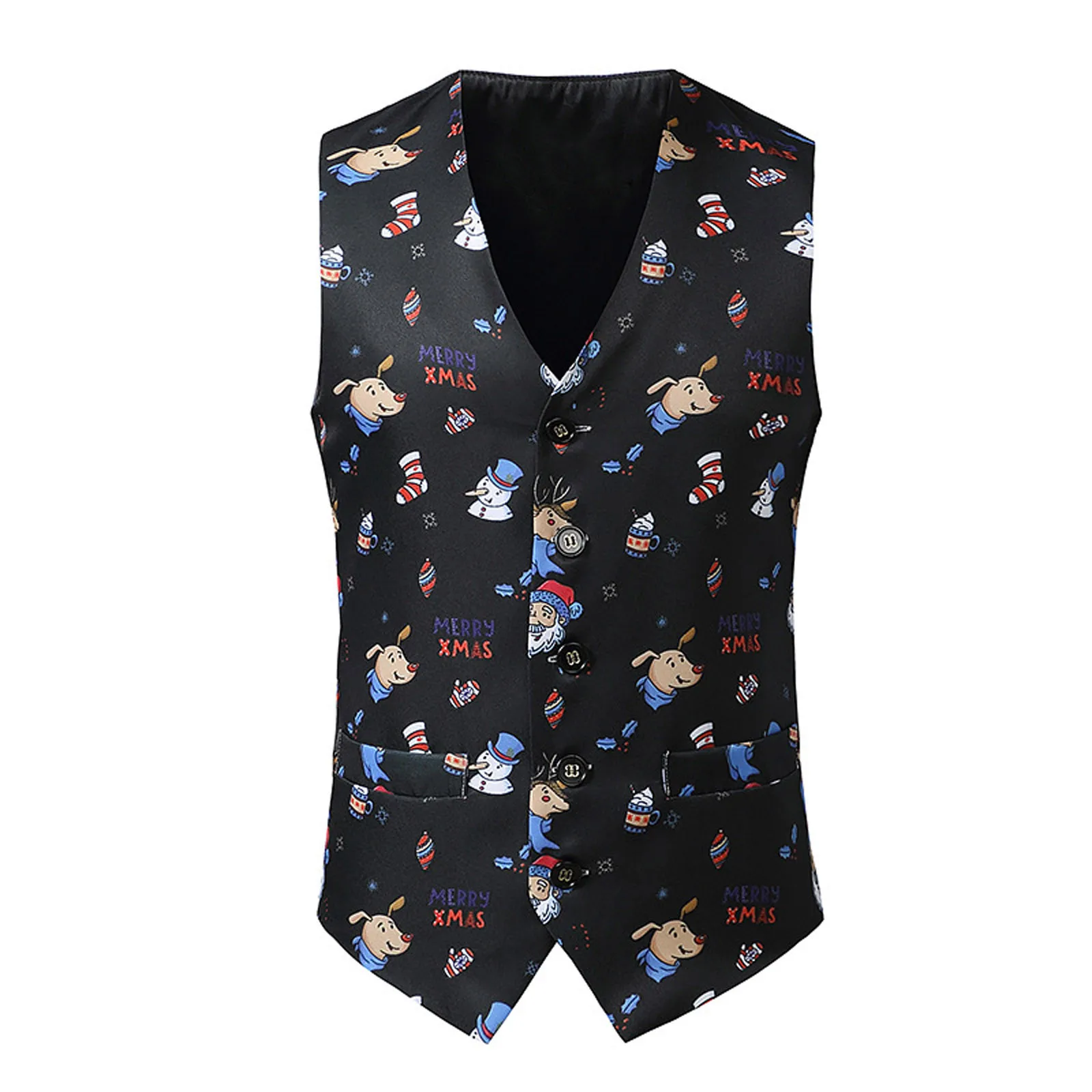 Printed Casual Men's And Single-breasted Winter Vest Autumn Suit Christmas Men's Tank Tops Long Sleeve Tee Shirt Men
Printed Casual Men's And Single-breasted Winter Vest Autumn Suit Christmas Men's Tank Tops Long Sleeve Tee Shirt Men