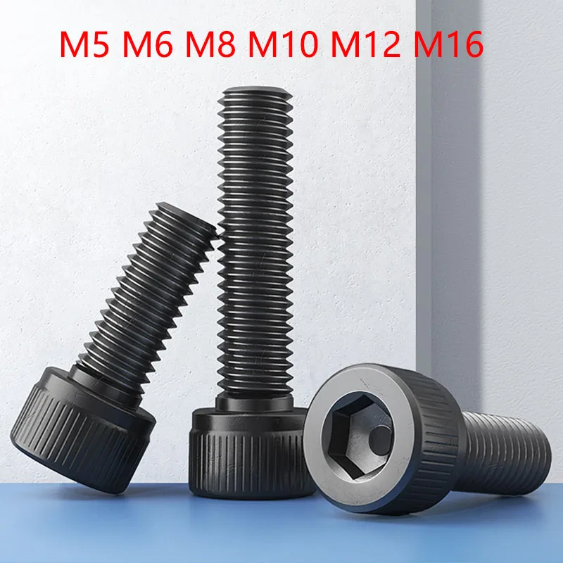 1Pcs Carbon Steel Grade 12.9 Black Hexagon Hex Socket Head M5 M6 M8 M10 M12 M16 Cap Allen Bolt Screw
1Pcs Carbon Steel Grade 12.9 Black Hexagon Hex Socket Head M5 M6 M8 M10 M12 M16 Cap Allen Bolt Screw