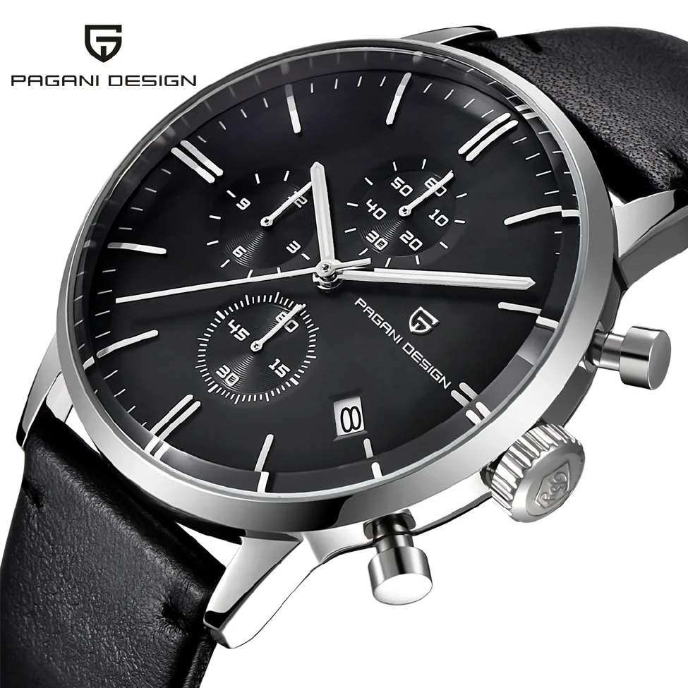 PAGANI DESIGN Mens Watches Top Brand Luxury Waterproof 30M Genuine Leather Japanese VK67 Movement Quartz Watch Relogio Masculino
PAGANI DESIGN Mens Watches Top Brand Luxury Waterproof 30M Genuine Leather Japanese VK67 Movement Quartz Watch Relogio Masculino
