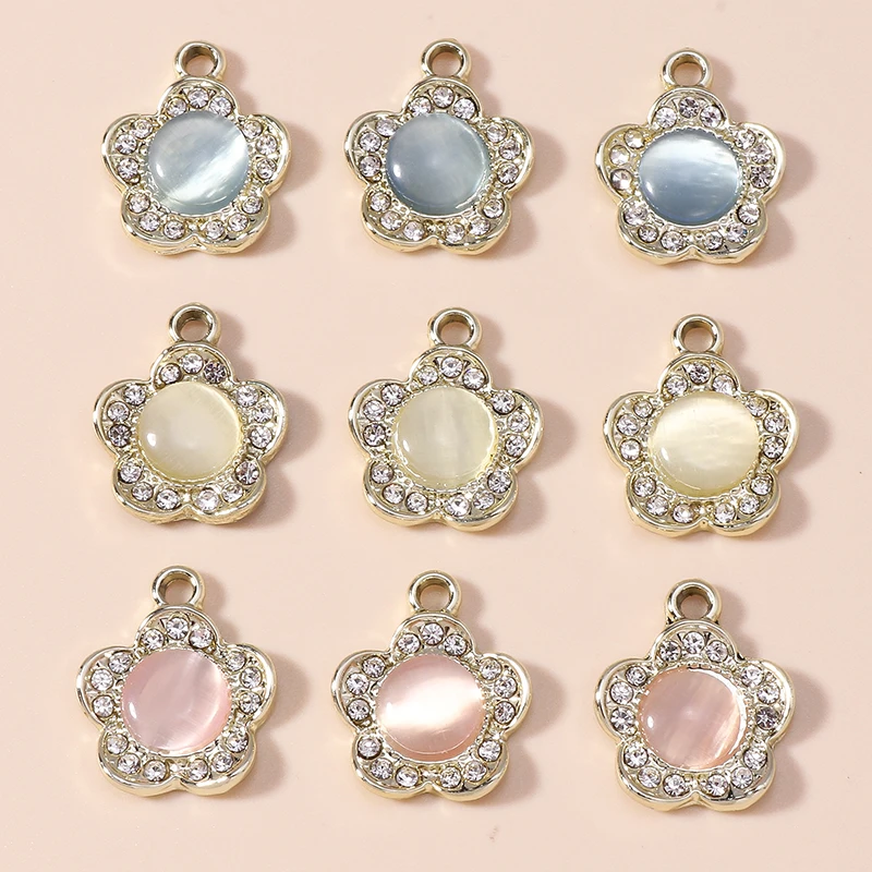 10pcs 14x17mm Delicate Crystal Flower Charms for Jewelry Making DIY Earrings Pendants Necklaces Handmade Keychains Crafts Supply
10pcs 14x17mm Delicate Crystal Flower Charms for Jewelry Making DIY Earrings Pendants Necklaces Handmade Keychains Crafts Supply