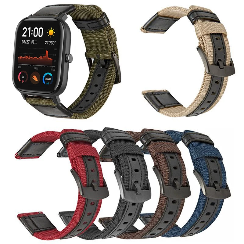 Ремешок для часов Xiaomi Huami Amazfit Bip S, нейлоновый кожаный спортивный браслет 20 мм для Amazfit Bip U Pro/GTS 2E 2 Mini/GTR 42 мм
Ремешок для часов Xiaomi Huami Amazfit Bip S, нейлоновый кожаный спортивный браслет 20 мм для Amazfit Bip U Pro/GTS 2E 2 Mini/GTR 42 мм
