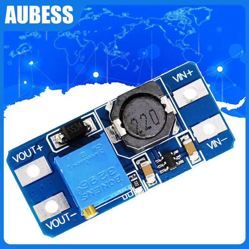 

Dc-dc Boost Power Supply Board 2a Adjustable Boost Module Mt3608 Booster Input 3v/5v To 5v/9v/12v/24v Step Up Converter