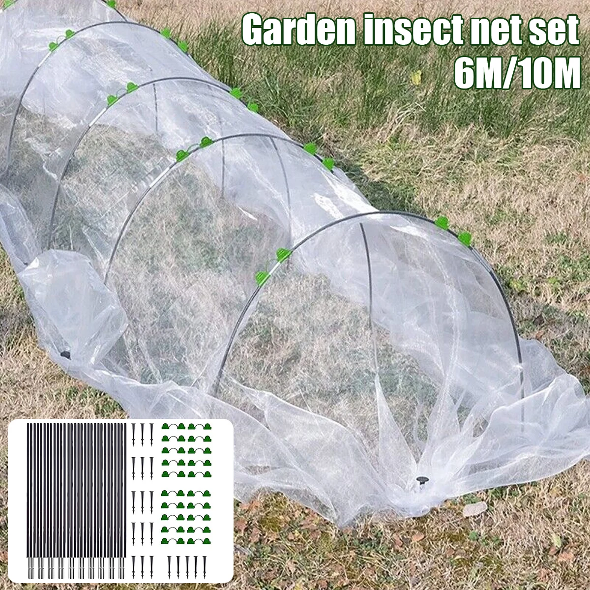 L 10M Greenhouse Hoops Sturdy Garden Grow Tunnel with Garden Pillars Rust-Free Greenhouse Tunnel for Plant Cover Support Freeze
L 10M Greenhouse Hoops Sturdy Garden Grow Tunnel with Garden Pillars Rust-Free Greenhouse Tunnel for Plant Cover Support Freeze