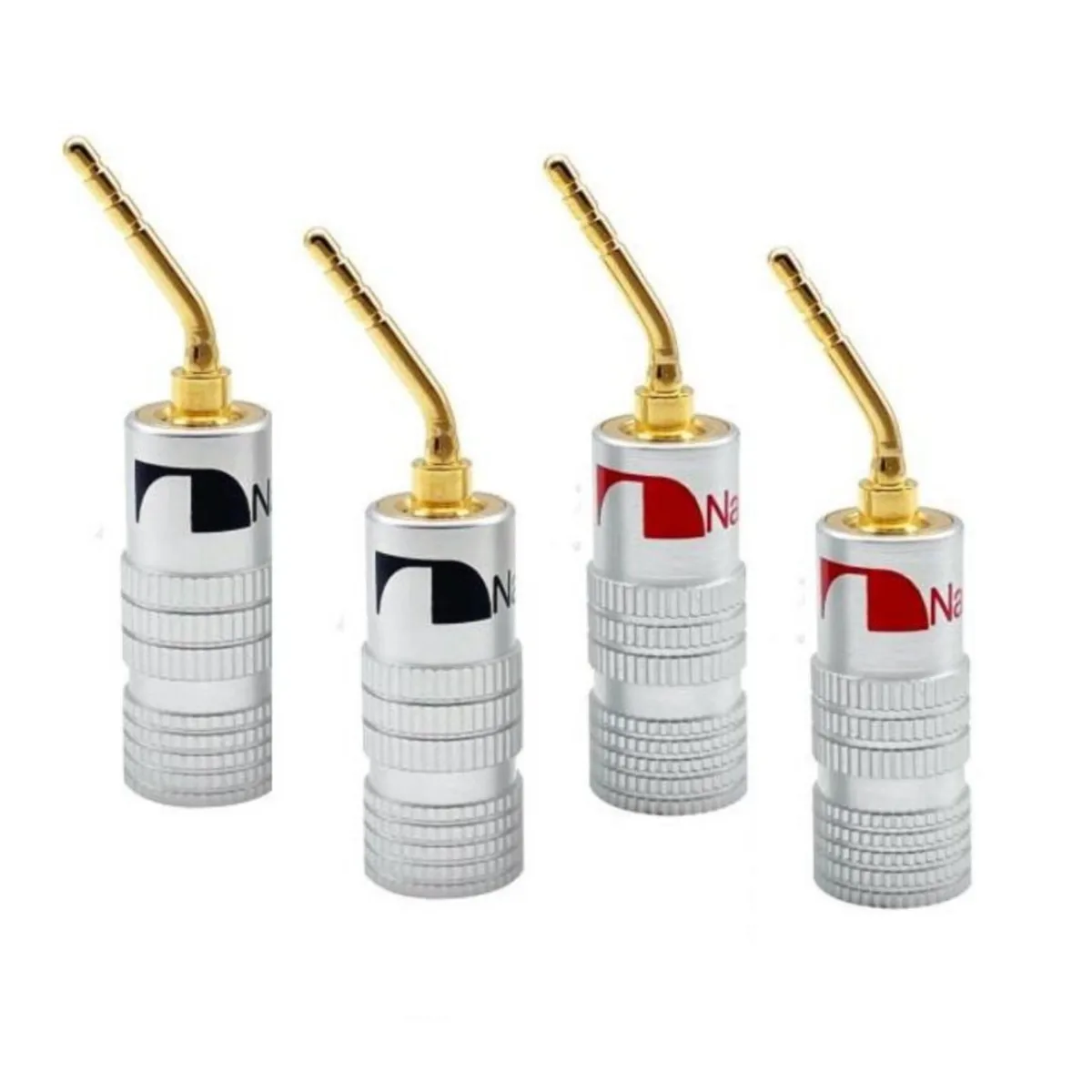 

4pcs Nakamichi Gold-Plated Banana Plugs 4mm Banana Plug For Video Speaker Adapter Audio Jack Plug Wire Cable Connectors