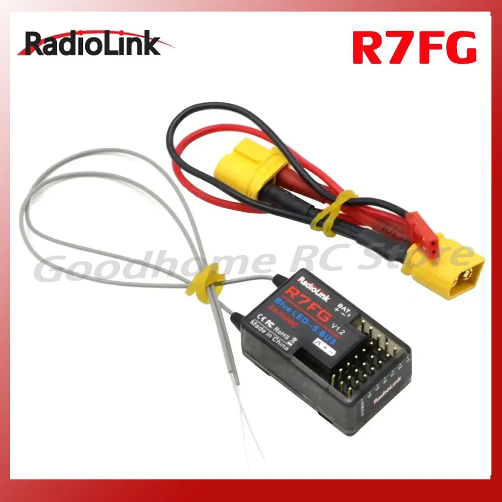 RadioLink R7FG 2 4 ГГц 7-канальный двойной антенный приемник Высоковольтная встроенная