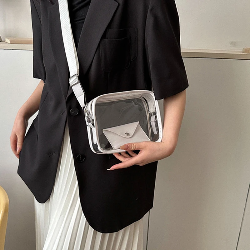 Women Fashion Transparent Mini Square Purse Girls Ladies Decorative Small Clear PVC Phone Approved Sling Bag Messenger Bag
Women Fashion Transparent Mini Square Purse Girls Ladies Decorative Small Clear PVC Phone Approved Sling Bag Messenger Bag