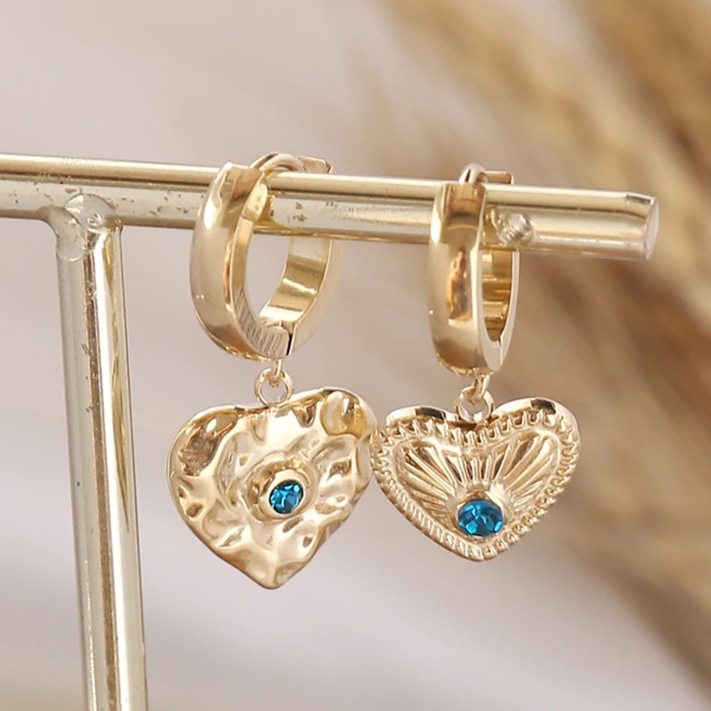 Zircon Heart Dangle Earring Green Crystal Gold Stainless Steel Hoop Earrings for Women Fashion Luxury Elegant Retro Jewelry Gift
Zircon Heart Dangle Earring Green Crystal Gold Stainless Steel Hoop Earrings for Women Fashion Luxury Elegant Retro Jewelry Gift