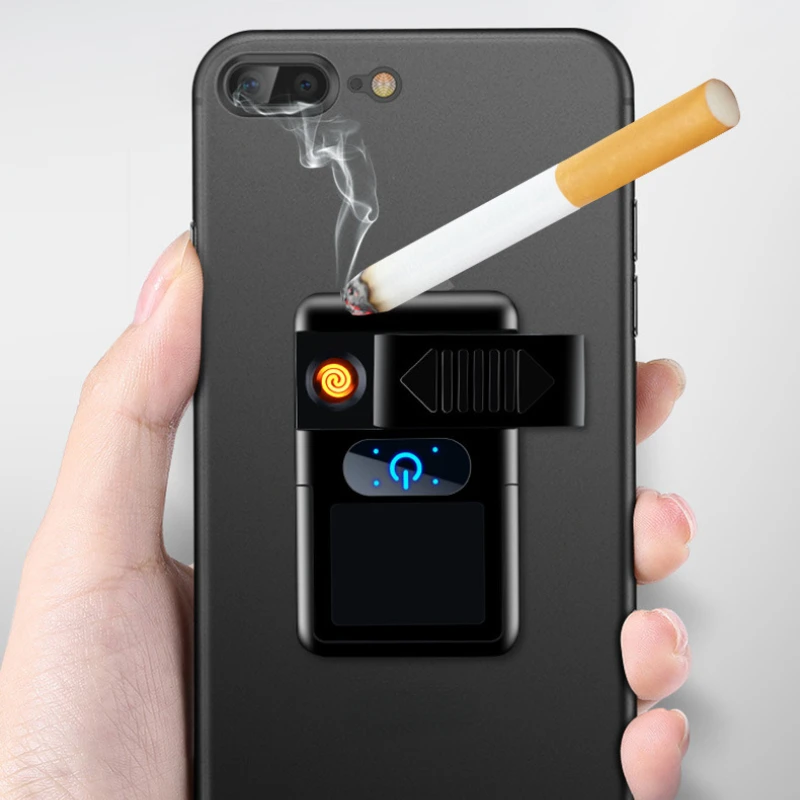 USB Charging Touch Sensing Lighter Metal Multifunctional Mobile Phone Holder Ring Buckle Tungsten Wire Lighter Mens Smoking Tool
USB Charging Touch Sensing Lighter Metal Multifunctional Mobile Phone Holder Ring Buckle Tungsten Wire Lighter Mens Smoking Tool