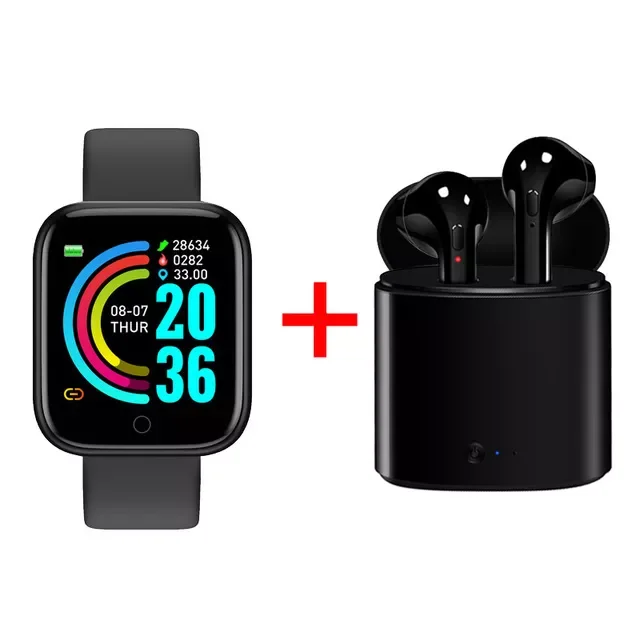 Watch Women Bluetooth Sport Tracker Pedometer Y68 Smartwatch Fitness Two-piece Suit Silicone Smart Digital Wristwatch Men's 202
Watch Women Bluetooth Sport Tracker Pedometer Y68 Smartwatch Fitness Two-piece Suit Silicone Smart Digital Wristwatch Men's 202