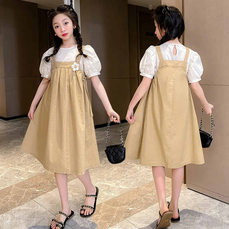 Children's Sets Summer dress for girls 2023 new Korean version of foreign style big child strap skirt Fashion Princess dress
Children's Sets Summer dress for girls 2023 new Korean version of foreign style big child strap skirt Fashion Princess dress