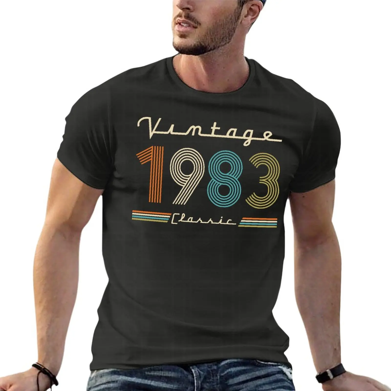 Vintage 1983 Gift Father'S Day Oversize T Shirts Brand Men'S Clothes Short Sleeve Streetwear Large Size Top Tee
Vintage 1983 Gift Father'S Day Oversize T Shirts Brand Men'S Clothes Short Sleeve Streetwear Large Size Top Tee