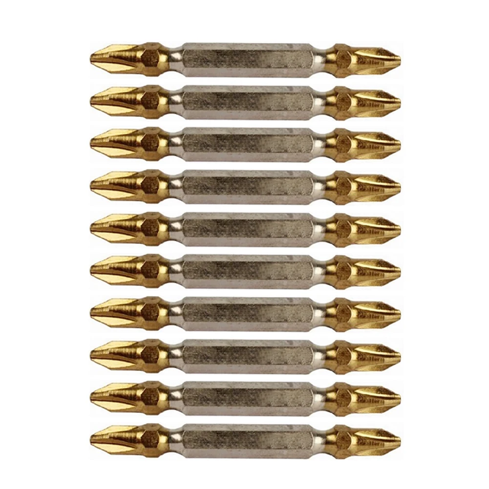 10pcs PH2 Screwdriver Bit Double Head Cross Screw Driver Bits 65mm Titanium Coated Hex Screw Driver Power Tools
10pcs PH2 Screwdriver Bit Double Head Cross Screw Driver Bits 65mm Titanium Coated Hex Screw Driver Power Tools
