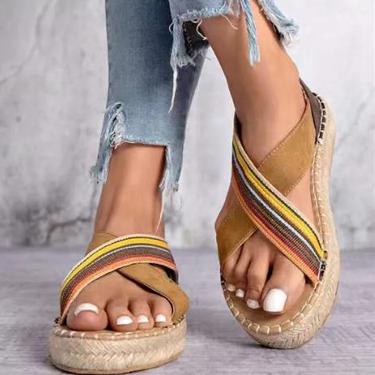 Summer 2022 Flat Straw Woven Thickness Women's Shoes Sandals Large Size Platform Suede Beach Comfortable Sandals Women's Shoes
Summer 2022 Flat Straw Woven Thickness Women's Shoes Sandals Large Size Platform Suede Beach Comfortable Sandals Women's Shoes
