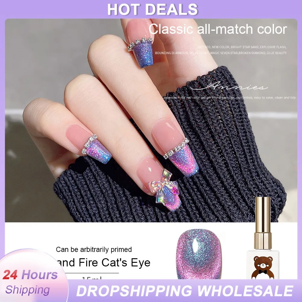 15ML Ice Fire Quartz Cat Eye Nail Gel Polish 9D Magnetic Reflective Glitter Soak Off UV LED Phototherapy Gel Nail Varnish TSLM1
15ML Ice Fire Quartz Cat Eye Nail Gel Polish 9D Magnetic Reflective Glitter Soak Off UV LED Phototherapy Gel Nail Varnish TSLM1