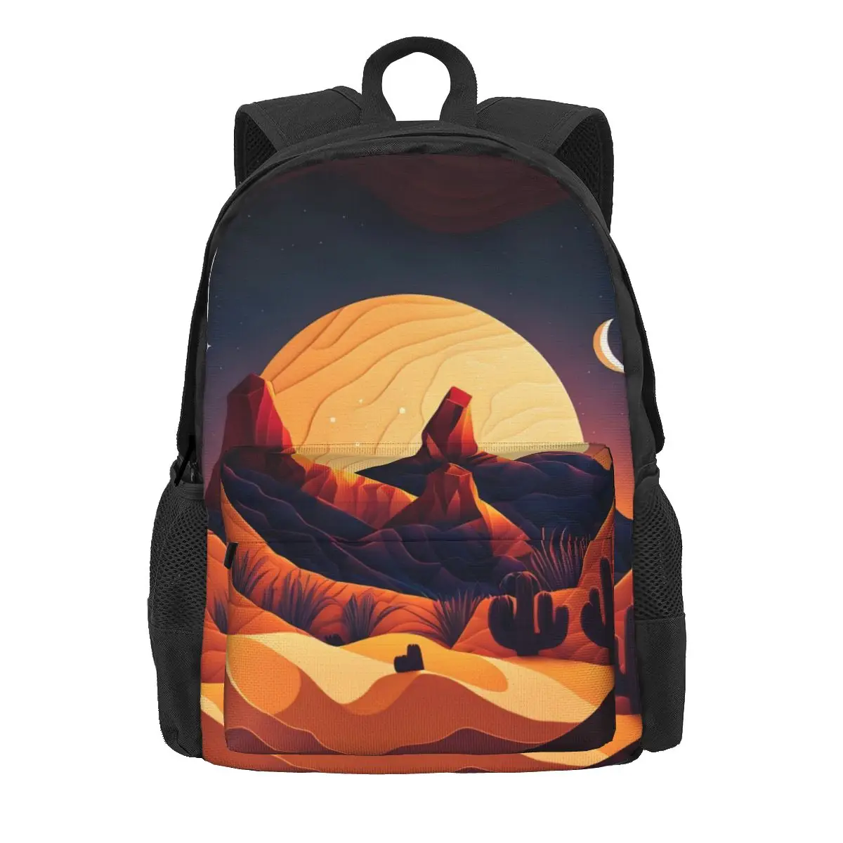 Nature Desert Backpack Student Moon Print Breathable Backpacks Polyester Streetwear School Bags Outdoor Style Design Rucksack
Nature Desert Backpack Student Moon Print Breathable Backpacks Polyester Streetwear School Bags Outdoor Style Design Rucksack