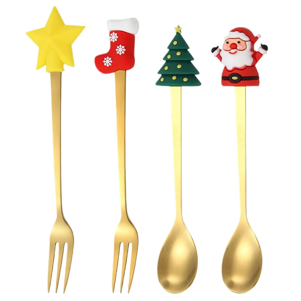 Christmas Tableware Spoons Coffee Decorative Dessert Mixing Fork Hotel Stainless Steel Cake Xmas Tea
Christmas Tableware Spoons Coffee Decorative Dessert Mixing Fork Hotel Stainless Steel Cake Xmas Tea