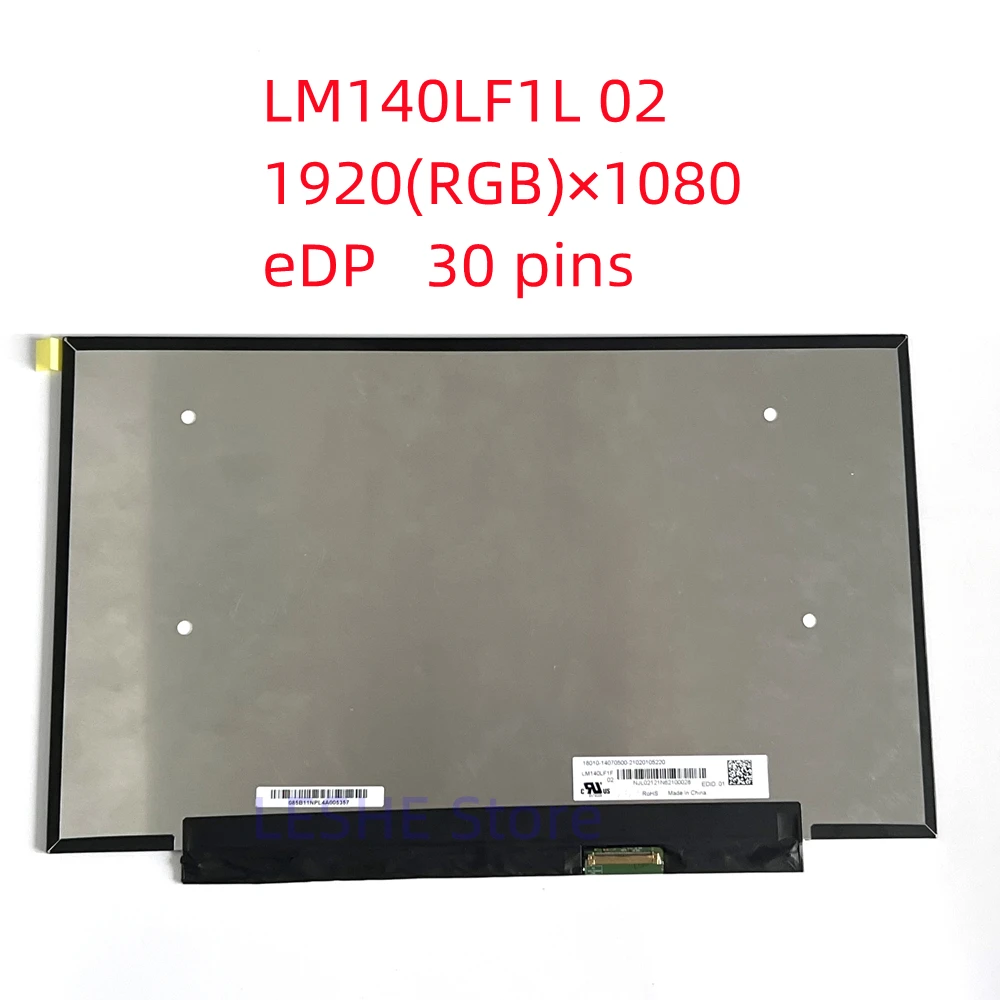 14"Original LM140LF1F02 LM140LF1F02 LM140LF1F 02 LCD LED Screen 14" 144HZ 40pin FHD Replacmenet IPS Display Monitor
14"Original LM140LF1F02 LM140LF1F02 LM140LF1F 02 LCD LED Screen 14" 144HZ 40pin FHD Replacmenet IPS Display Monitor