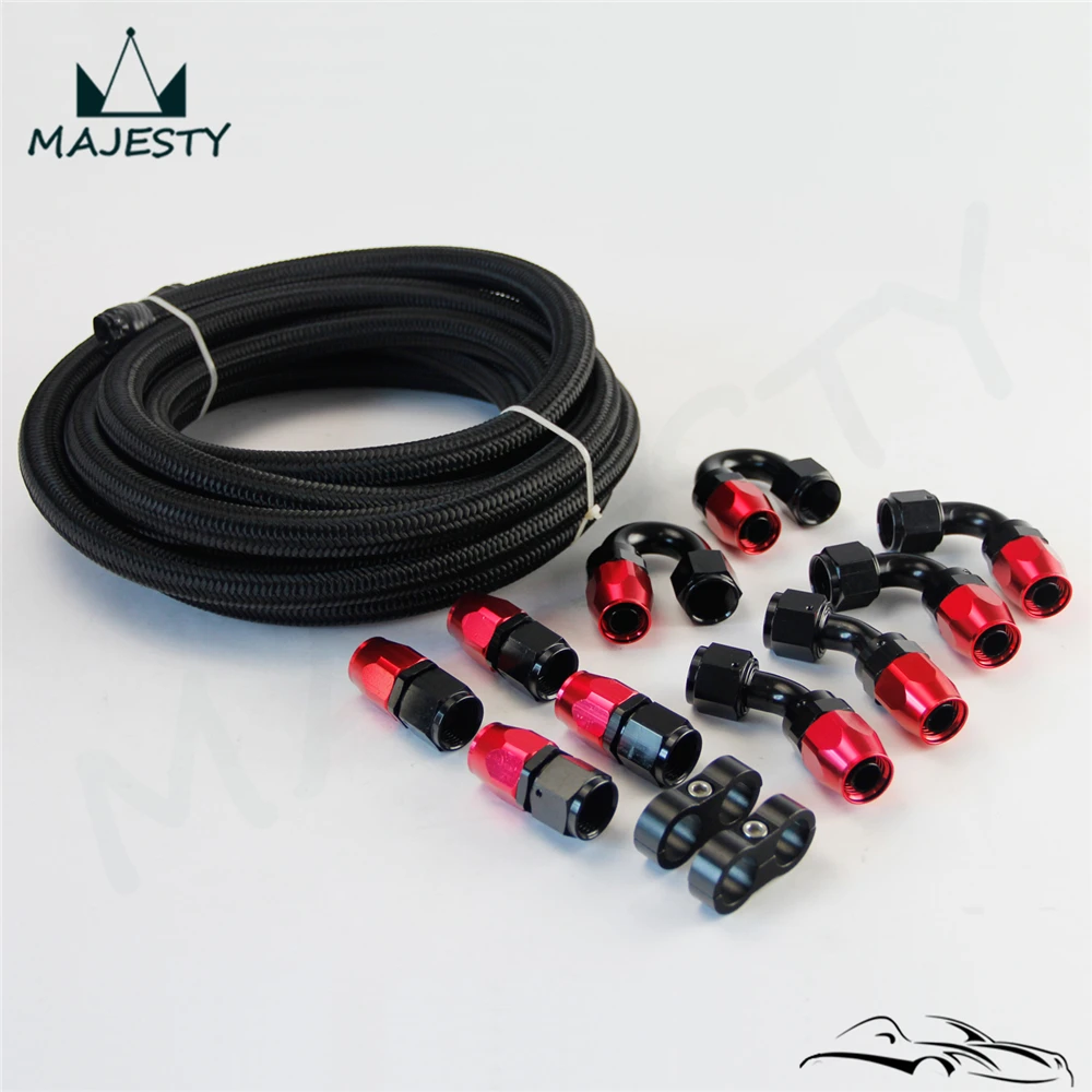 AN10 STAINLESS STEEL/NYLON NBRAIDED OIL line/hose +Fitting Hose End Adaptor KIT
AN10 STAINLESS STEEL/NYLON NBRAIDED OIL line/hose +Fitting Hose End Adaptor KIT