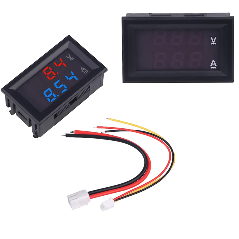 Digital Voltmeter Ammeter DC 0-100V 10A Red Blue Dual LED Display Voltage Current Meter Tester Dual Digital Volt Meter Gauge
Digital Voltmeter Ammeter DC 0-100V 10A Red Blue Dual LED Display Voltage Current Meter Tester Dual Digital Volt Meter Gauge