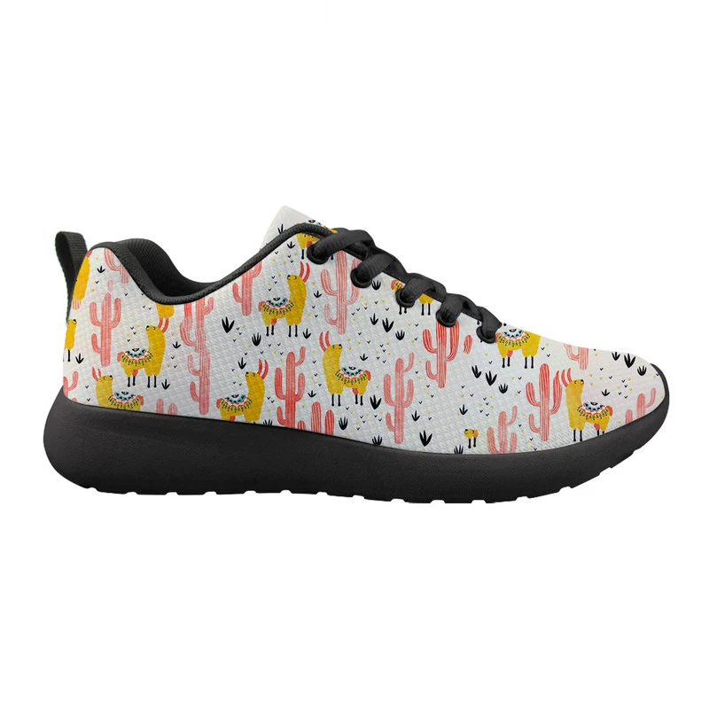 Women Casual Vulcanize Shoes Cartoon Alpaca Cactus Design Girls Fashion Breathable Sneakers Lace-Up Comfortable Walking Shoes
Women Casual Vulcanize Shoes Cartoon Alpaca Cactus Design Girls Fashion Breathable Sneakers Lace-Up Comfortable Walking Shoes