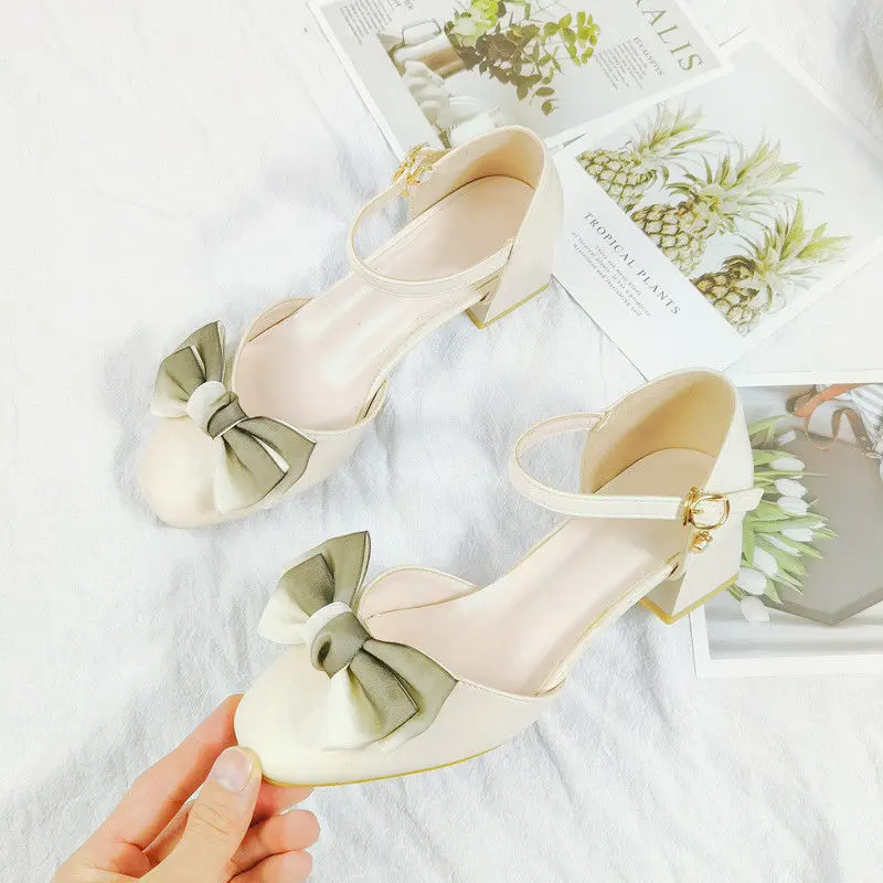Women's fashion high quality green pu leather bow high heels zapatos de mujer ladies casual sweet high heels
Women's fashion high quality green pu leather bow high heels zapatos de mujer ladies casual sweet high heels