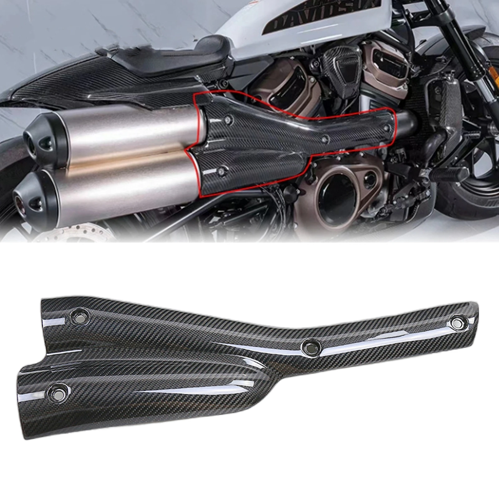 Защитный глушитель для выхлопной трубы мотоцикла обтекатель Harley Davdison Sportster S 1250