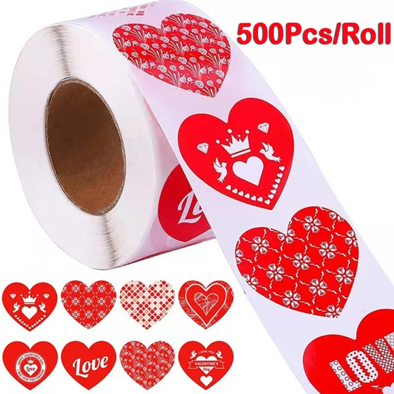 500pcs/roll Red Heart Shape Labels Valentine's Day Paper Packaging Sticker Candy Dragee Bag Gift Box Packing Bag Wedding
500pcs/roll Red Heart Shape Labels Valentine's Day Paper Packaging Sticker Candy Dragee Bag Gift Box Packing Bag Wedding