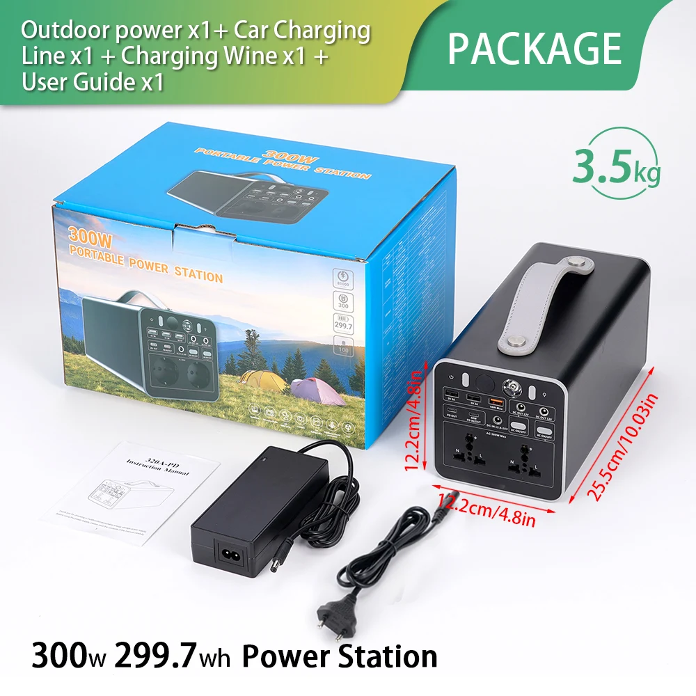 81000MAH 300W Multi-Function Portable Power Station 220V 299.7WH Emergency Backup Power Supply For Self Driving For RV Camping 
81000MAH 300W Multi-Function Portable Power Station 220V 299.7WH Emergency Backup Power Supply For Self Driving For RV Camping