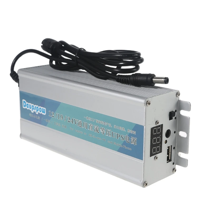 UPS Uninterrupted Power Supply 15000mAh 55Wh with 5V/12V/19V/24V Output for Wireless Router Laptop PC Smartphone
UPS Uninterrupted Power Supply 15000mAh 55Wh with 5V/12V/19V/24V Output for Wireless Router Laptop PC Smartphone