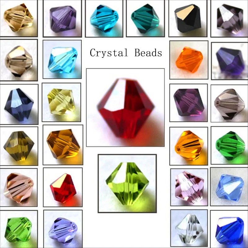 High Quality 4/6/8mm Shiny Crystal beads Bicone Beads Glass Beads Loose Spacer Beads for Jewelry MakingDIY Bracelet Necklace
High Quality 4/6/8mm Shiny Crystal beads Bicone Beads Glass Beads Loose Spacer Beads for Jewelry MakingDIY Bracelet Necklace