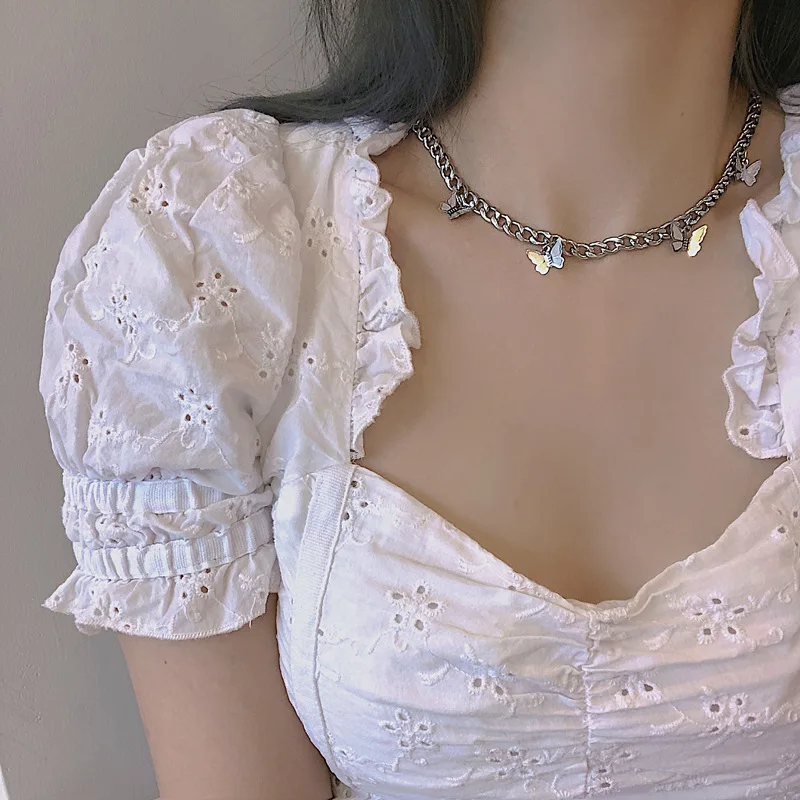 Korean Style Butterfly Necklace Female Fashion Temperament Niche Design Cold Wind Collarbone Necklaces Jewelry for Women Gift
Korean Style Butterfly Necklace Female Fashion Temperament Niche Design Cold Wind Collarbone Necklaces Jewelry for Women Gift
