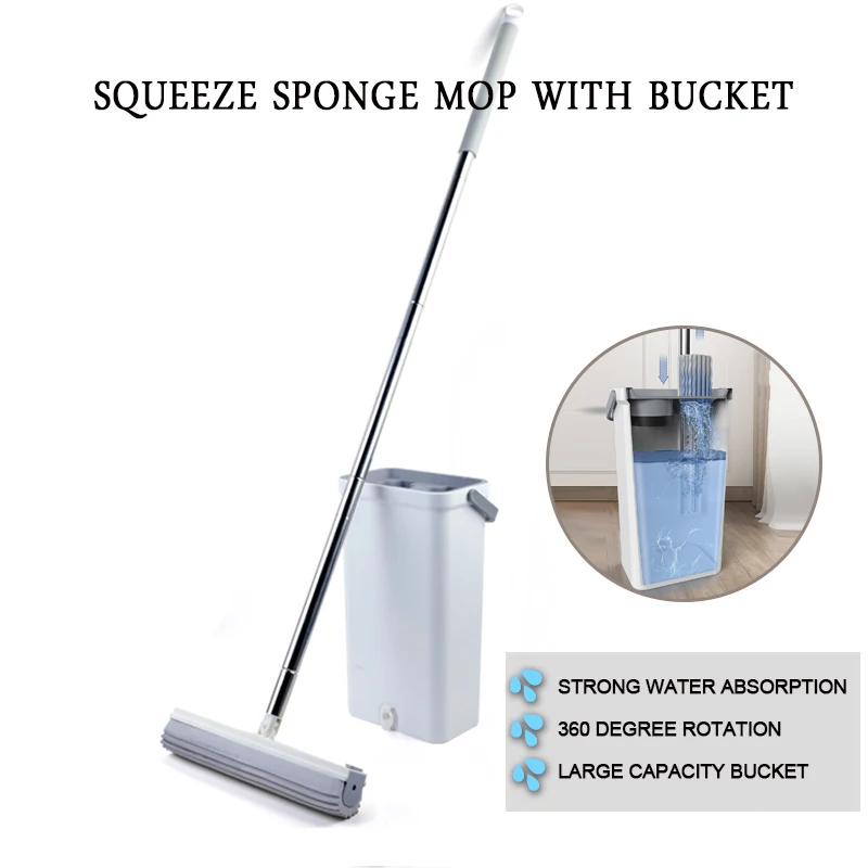 Губчатая Швабра для пола с ведром, мощное водопоглощение, плоская, для дома, кухни, для ленивых, для уборки дома, волшебный инструмент
Губчатая Швабра для пола с ведром, мощное водопоглощение, плоская, для дома, кухни, для ленивых, для уборки дома, волшебный инструмент