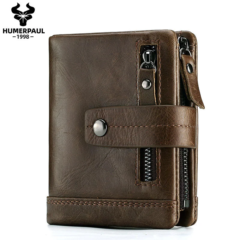 HUMERPAUL Multifunctional Photo Card Holder Men's Wallet Zipper Buckle Coin Purse Cowhide RFID Short Leather Wallet Men BP828
HUMERPAUL Multifunctional Photo Card Holder Men's Wallet Zipper Buckle Coin Purse Cowhide RFID Short Leather Wallet Men BP828