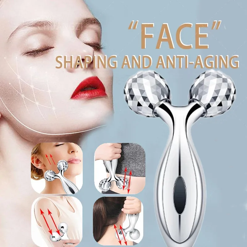 3D Roller Massager Handheld Y Shape 360 Rotate Thin Face Body Shaping Relaxation Lifting Wrinkle Remover Facial Massage
3D Roller Massager Handheld Y Shape 360 Rotate Thin Face Body Shaping Relaxation Lifting Wrinkle Remover Facial Massage