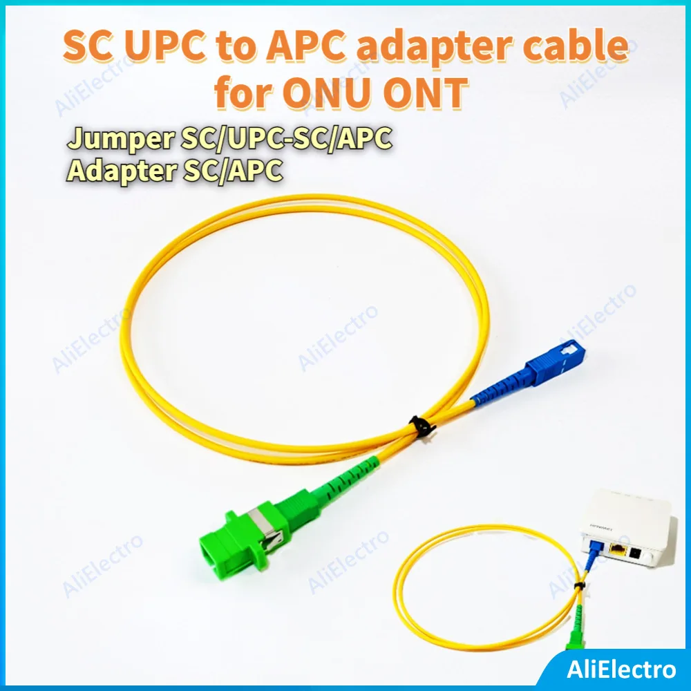 10pcs New SC/UPC-SC/APC 0.5~3m connection Universal SC UPC to APC adapter cable for ONU ONT Jumper with APC Adapter Suit
10pcs New SC/UPC-SC/APC 0.5~3m connection Universal SC UPC to APC adapter cable for ONU ONT Jumper with APC Adapter Suit